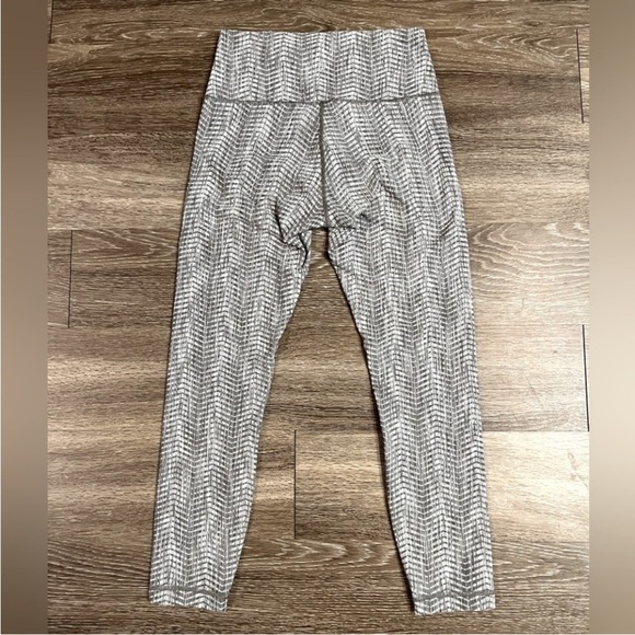 Lululemon Wunder Under High-Rise Tight 25" Arrow Jacquard Dark Olive Grey Sage 8 - Picture 7 of 9